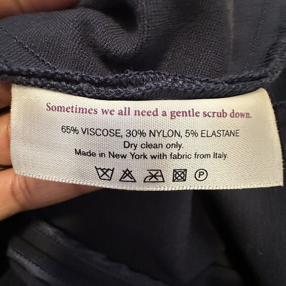 MM LaFleur Women 4 The Rachel Dress V Neck Sleeveless Navy Blue - Picture 6 of 10